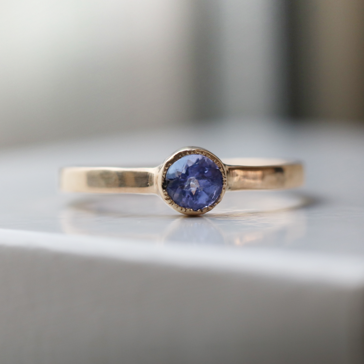 Reflection ] Tanzanite/K10YG – Ellearl_jewelry