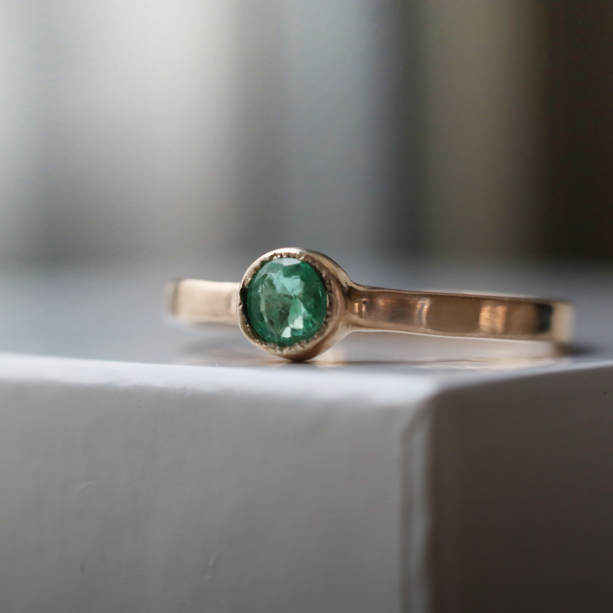 Reflection ] Emerald/K10YG – Ellearl_jewelry