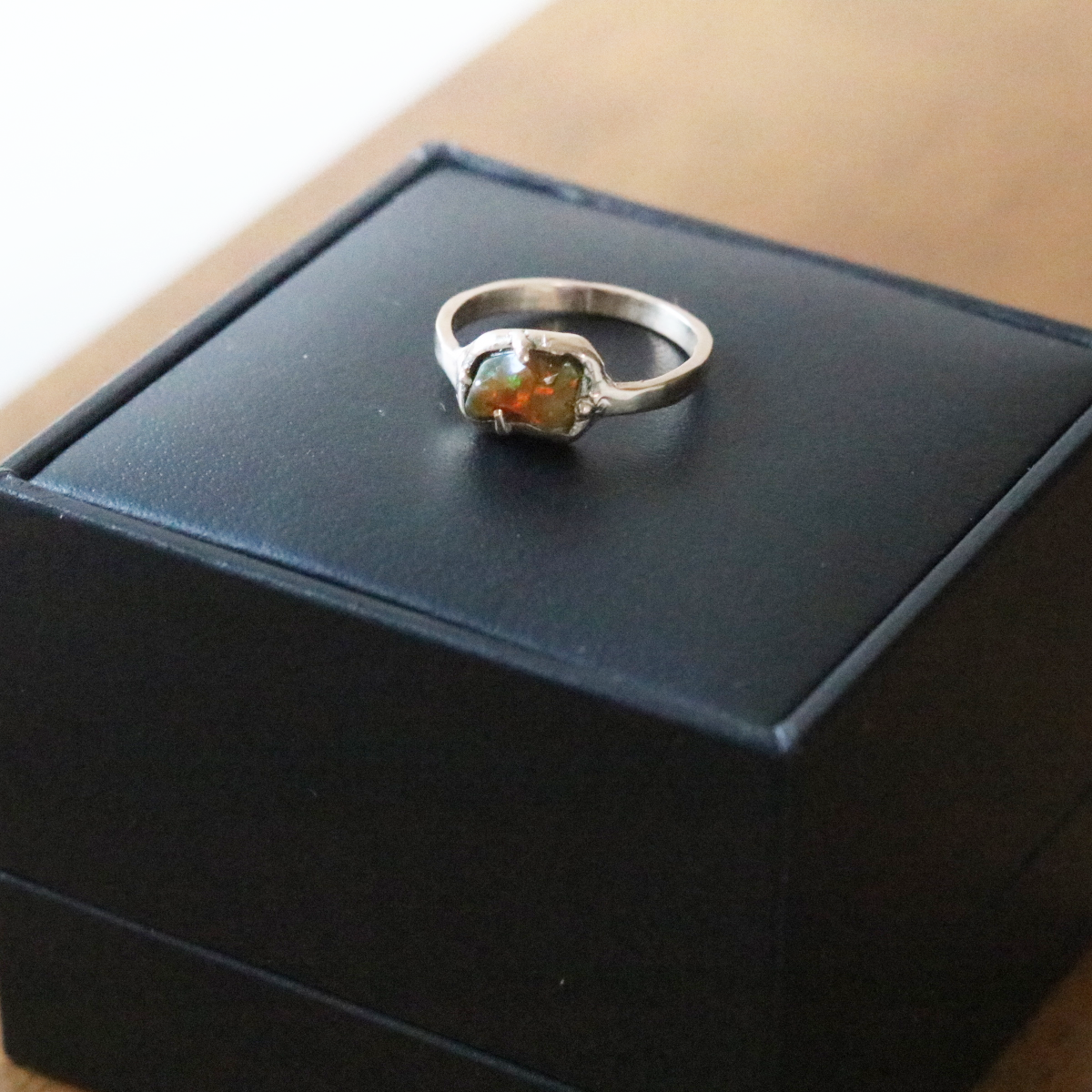 [ One of a kind ] Baroque Black Opal*Ring/K10YG