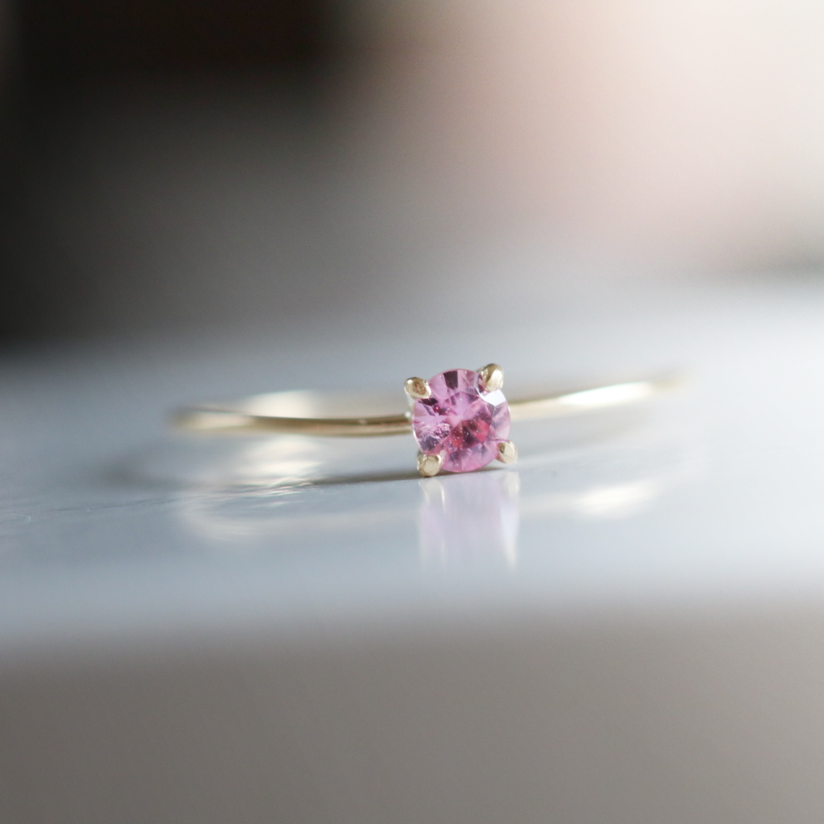 [ Skinny ] Pink Sapphire/K10YG