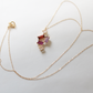 [ One of a kind ] Garnet*Rhodolite Garnet*Amethyst*Rose Quartz*Necklace/K18YG