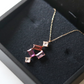 [ One of a kind ] Garnet*Rhodolite Garnet*Amethyst*Rose Quartz*Necklace/K18YG